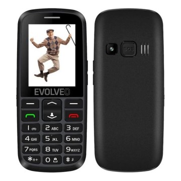 Evolveo - EasyPhone EG, 4G Mobile Phone for Seniors, Black