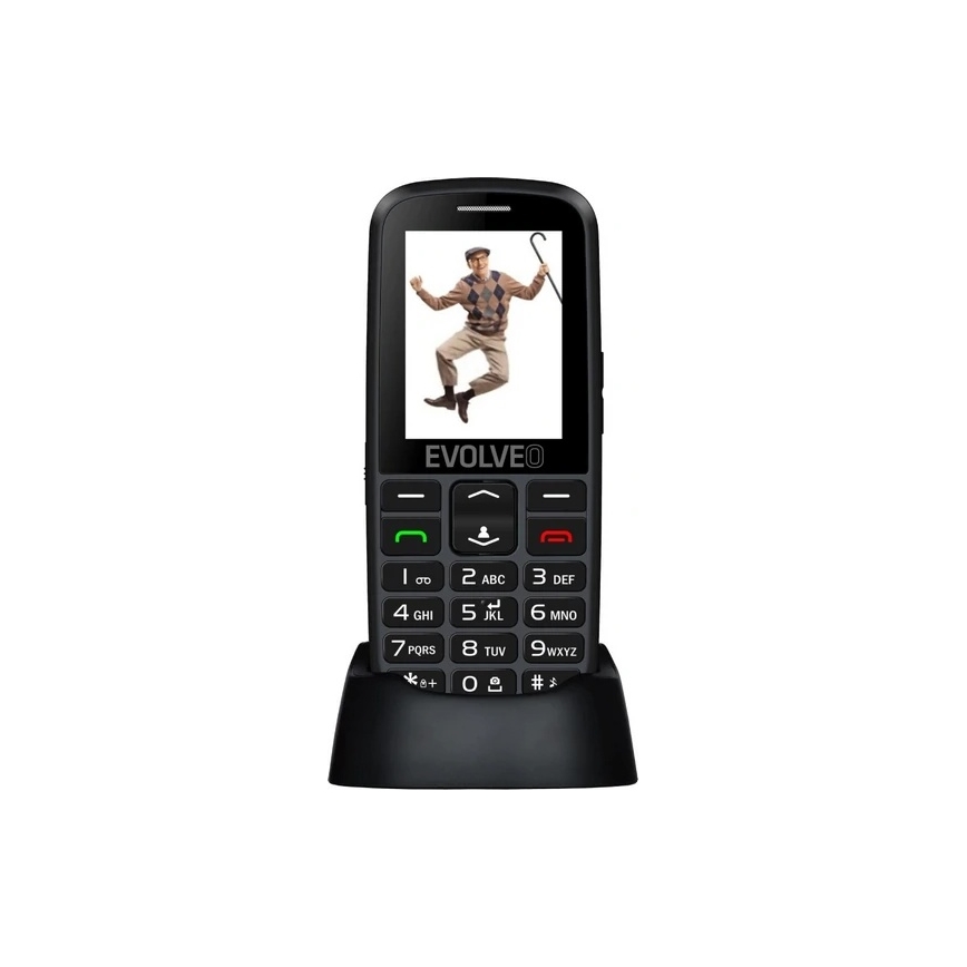Evolveo - EasyPhone EG 4G Senior Mobile Phone, Black