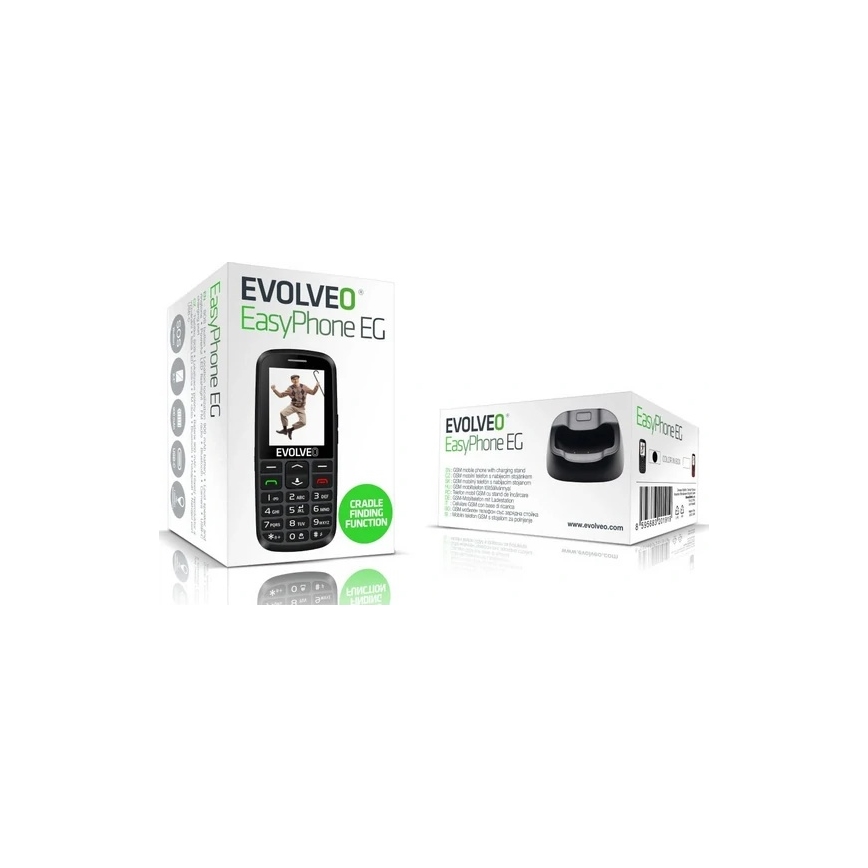 Evolveo - EasyPhone EG 4G Senior Mobile Phone, Black