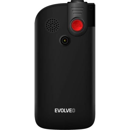 Evolveo - EasyPhone FL, Black Mobile Phone for Seniors