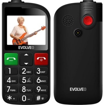 Evolveo - EasyPhone FL, mobile phone for seniors, black