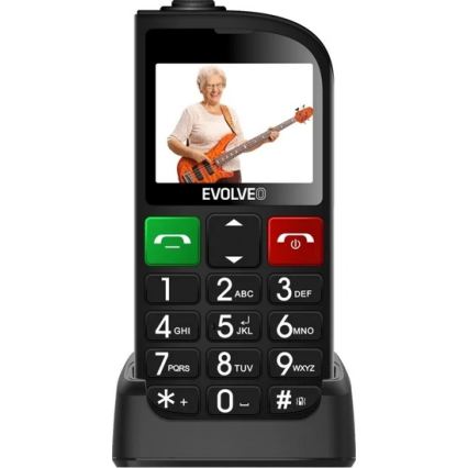 Evolveo - EasyPhone FL, senior-friendly mobile phone, black