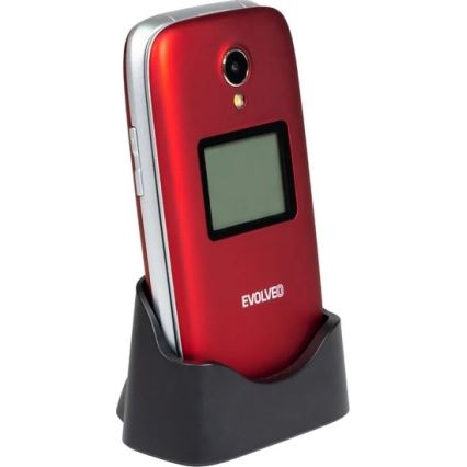 Evolveo - EasyPhone FS, 2.8 flip mobile phone, red