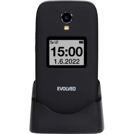 Evolveo - EasyPhone FS flip phone for seniors 2.8 black