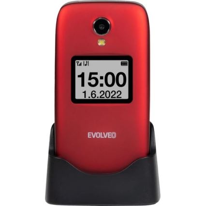 Evolveo - EasyPhone FS flip phone for seniors 2.8 red