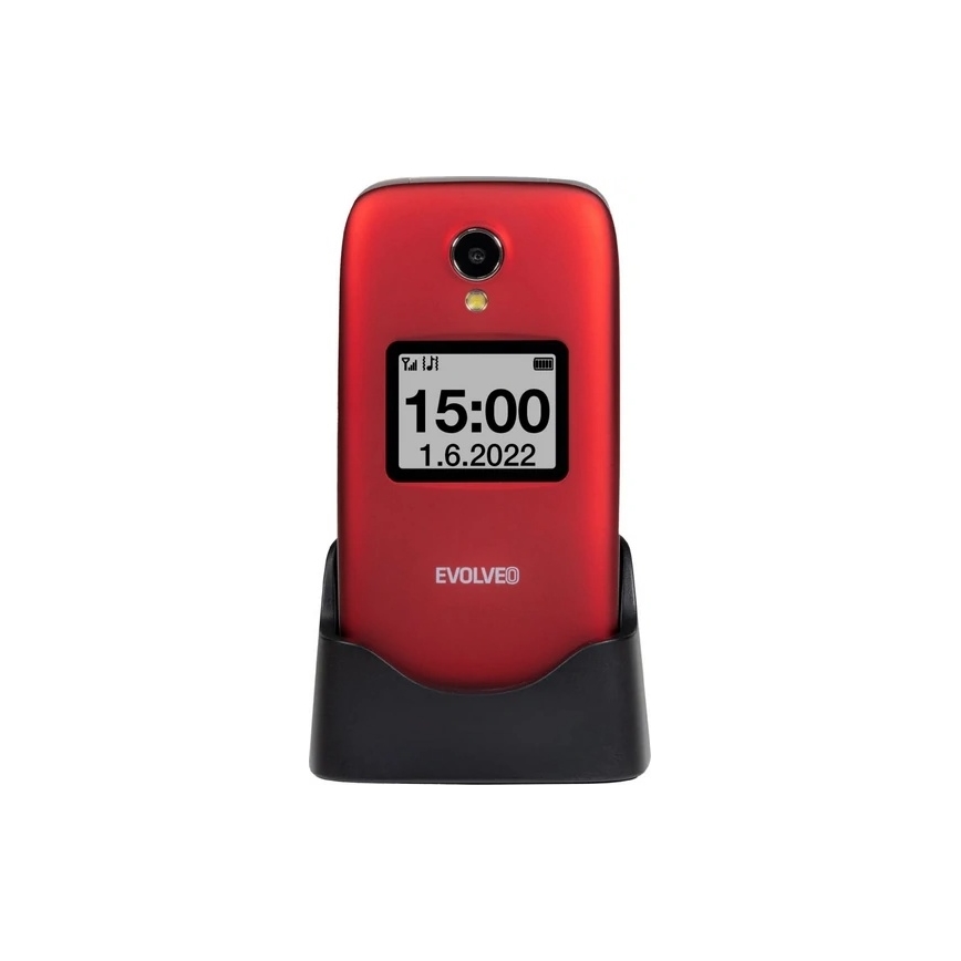 Evolveo - EasyPhone FS flip phone for seniors 2.8 red