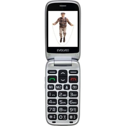 Evolveo - EasyPhone FS flip phone for seniors 2.8 red