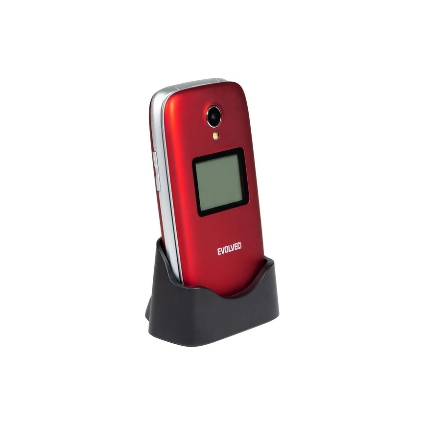 Evolveo - EasyPhone FS flip phone for seniors 2.8 red