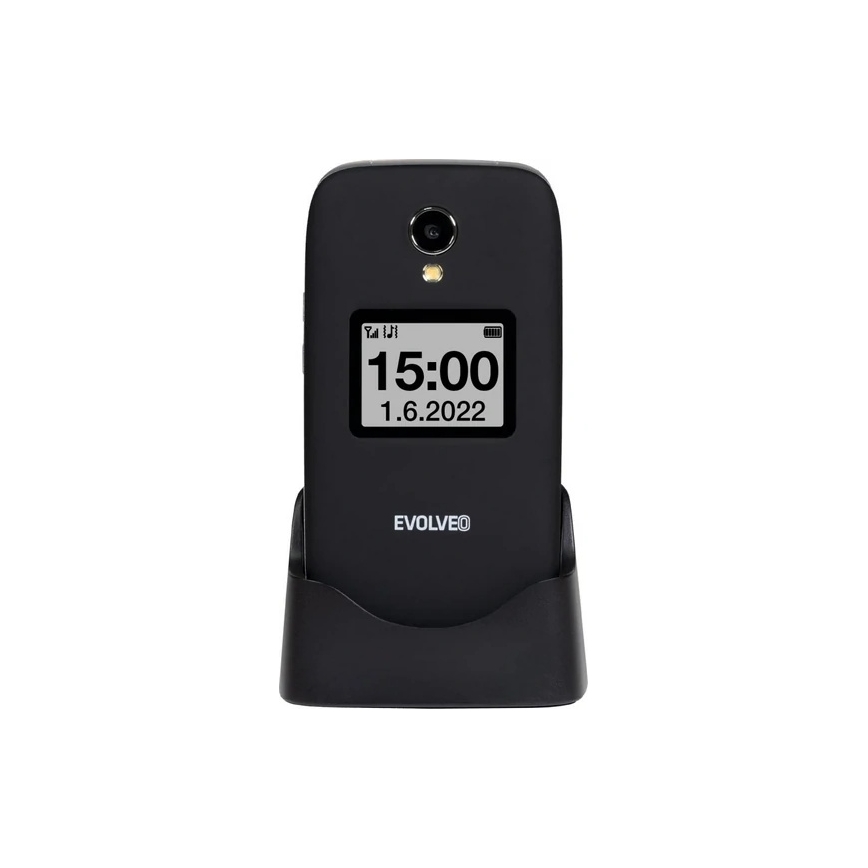 Evolveo - EasyPhone FS senior-friendly flip mobile phone 2.8 black