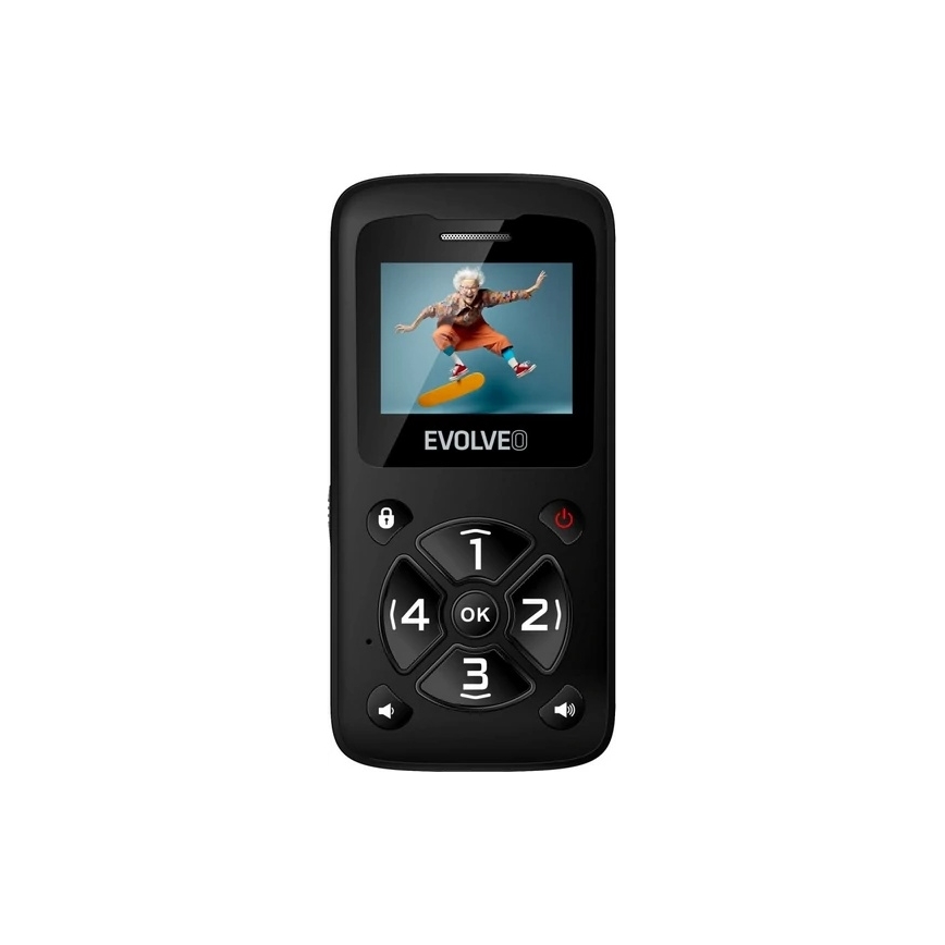 Evolveo - EasyPhone ID, mobile phone for seniors, black