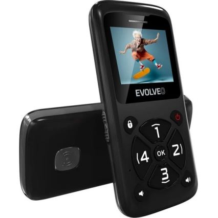 Evolveo - EasyPhone ID, mobile phone for seniors, black