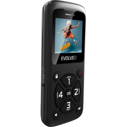 Evolveo - EasyPhone ID, mobile phone for seniors, black