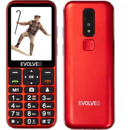 Evolveo - EasyPhone LT, 4G mobile phone for seniors, red