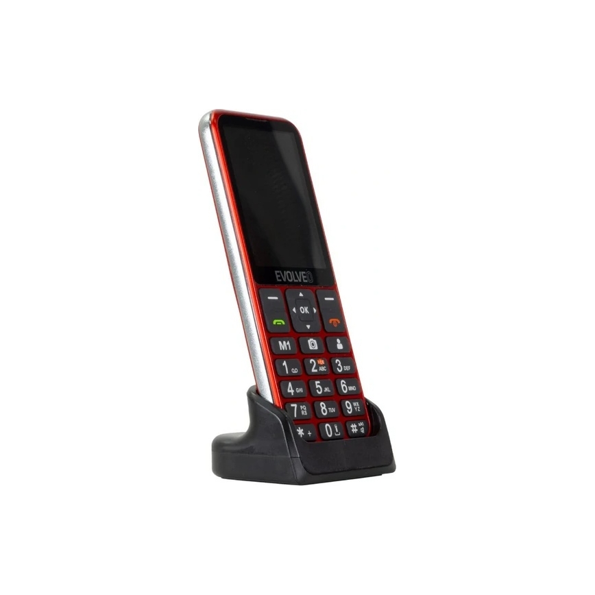 Evolveo - EasyPhone LT, 4G mobile phone for seniors, red