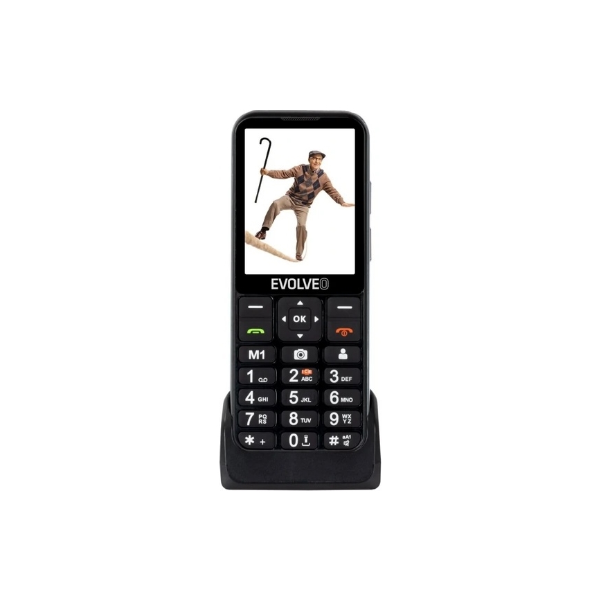Evolveo - EasyPhone LT, 4G Senior Mobile Phone, Black