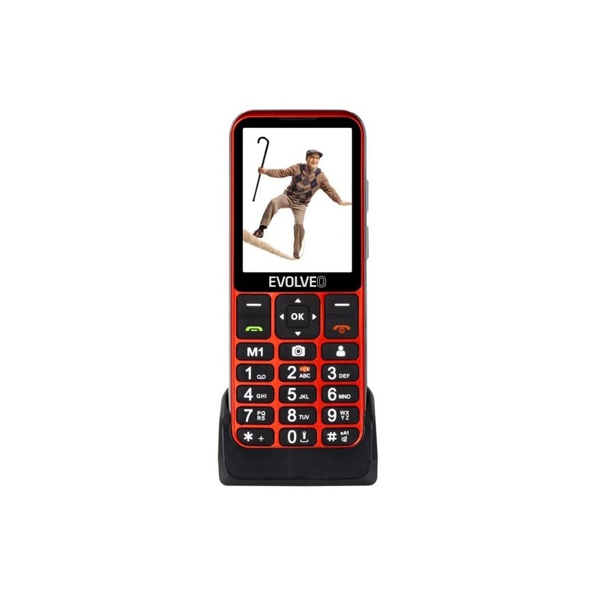 Evolveo - EasyPhone LT, 4G Senior Mobile Phone, Red