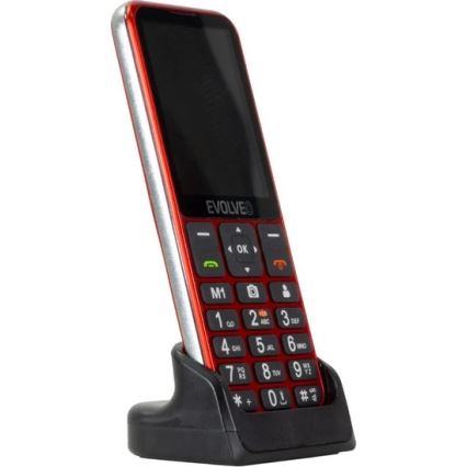 Evolveo - EasyPhone LT, 4G Senior Mobile Phone, Red