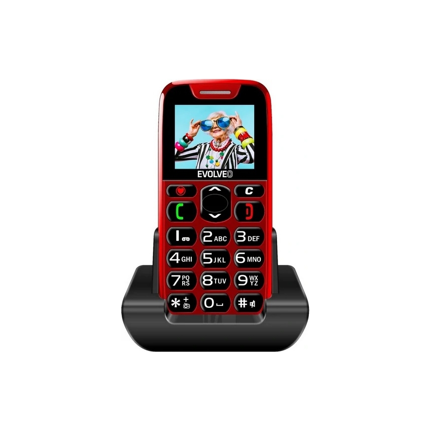 Evolveo - EasyPhone senior mobile phone red