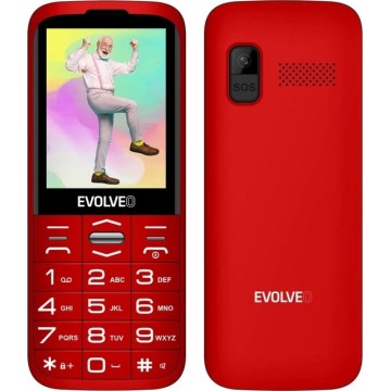 Evolveo - EasyPhone XO, mobile phone for seniors, red