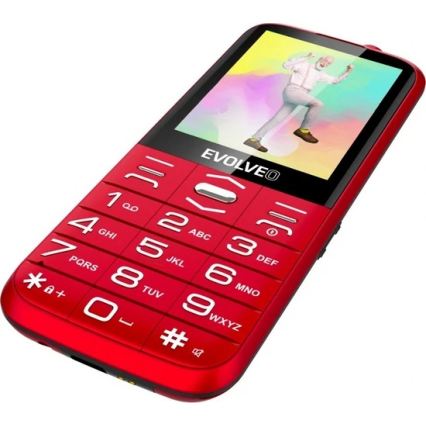 Evolveo - EasyPhone XO, mobile phone for seniors, red