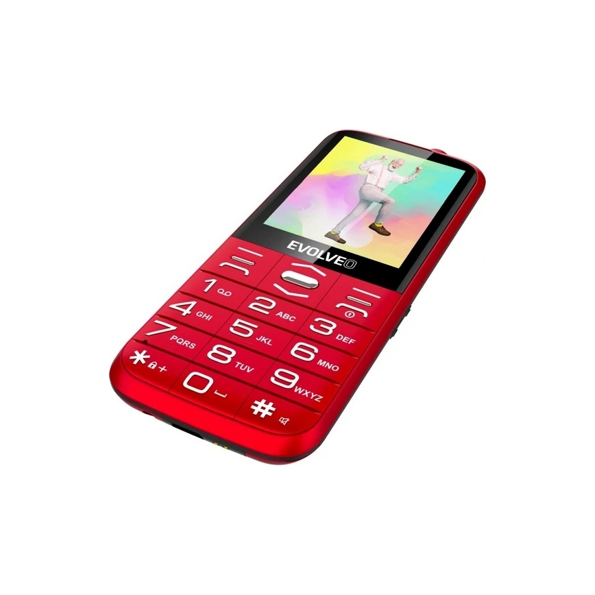 Evolveo - EasyPhone XO, mobile phone for seniors, red