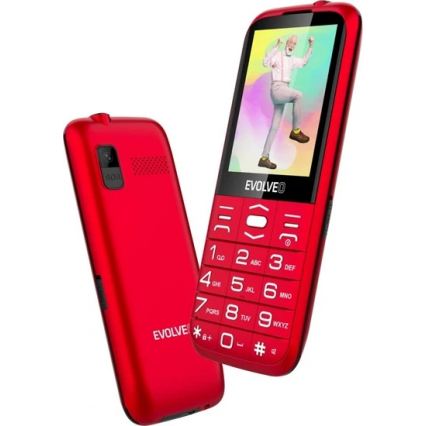 Evolveo - EasyPhone XO, mobile phone for seniors, red