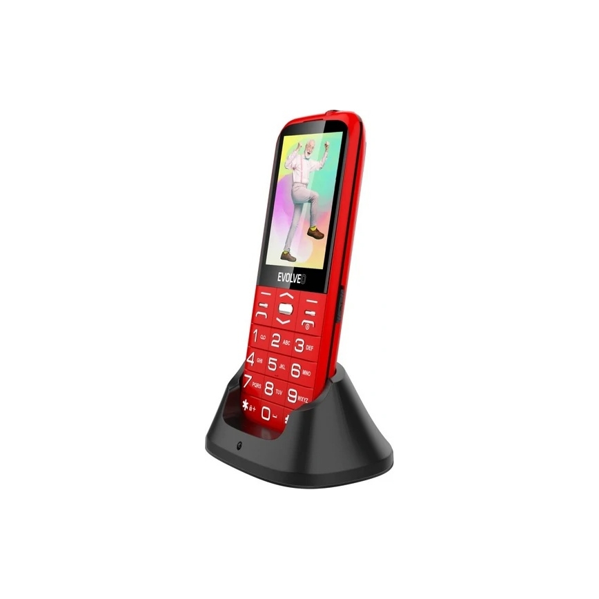 Evolveo - EasyPhone XO, mobile phone for seniors, red
