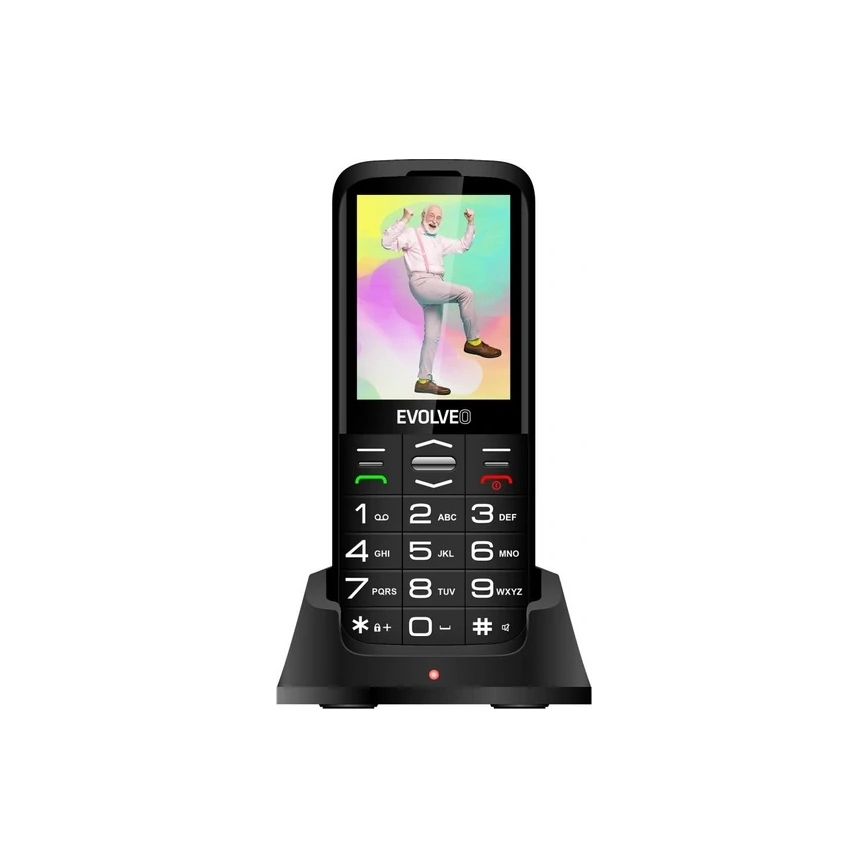 Evolveo - EasyPhone XO, senior-friendly mobile phone, black