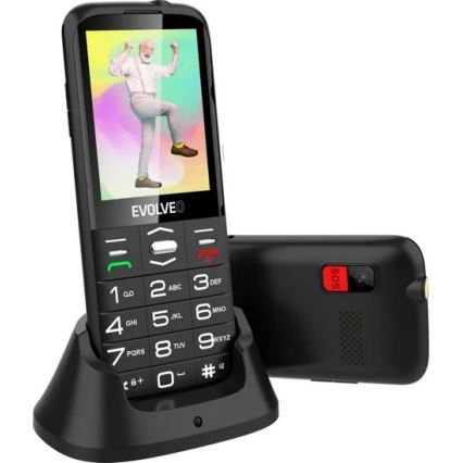 Evolveo - EasyPhone XO, senior-friendly mobile phone, black