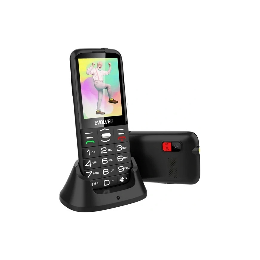 Evolveo - EasyPhone XO, senior-friendly mobile phone, black