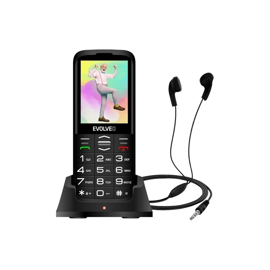 Evolveo - EasyPhone XO, senior-friendly mobile phone, black