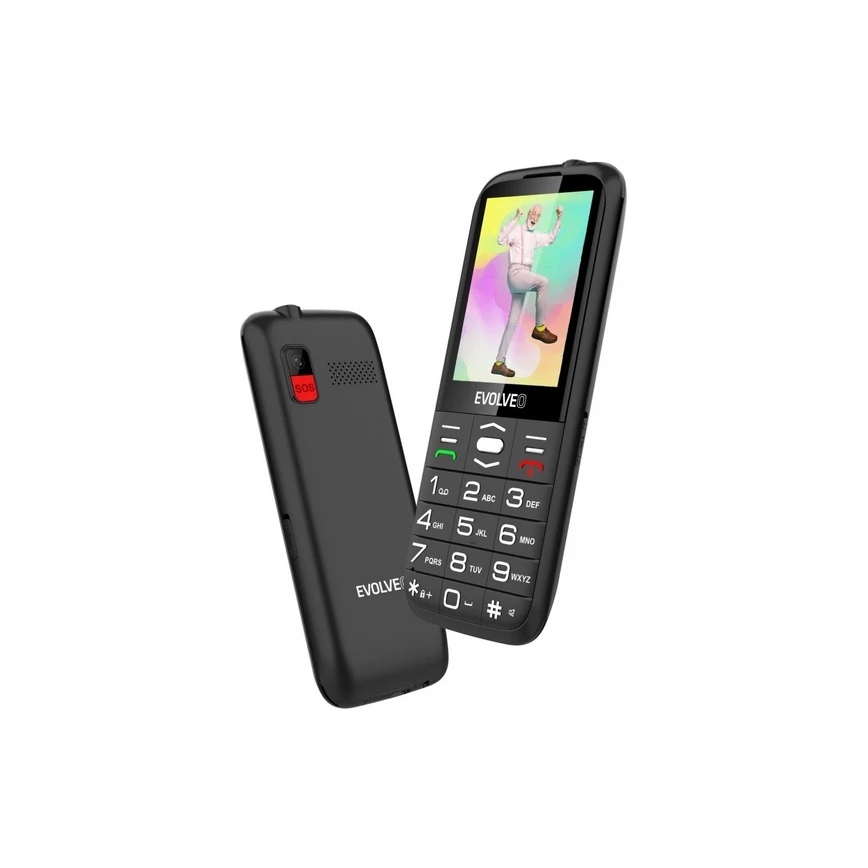 Evolveo - EasyPhone XO Senior Mobile Phone, Black