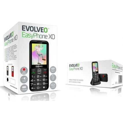 Evolveo - EasyPhone XO Senior Mobile Phone, Black