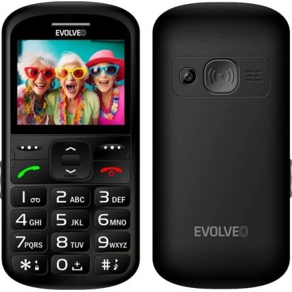 Evolveo - EasyPhone XS, mobile phone for seniors, black