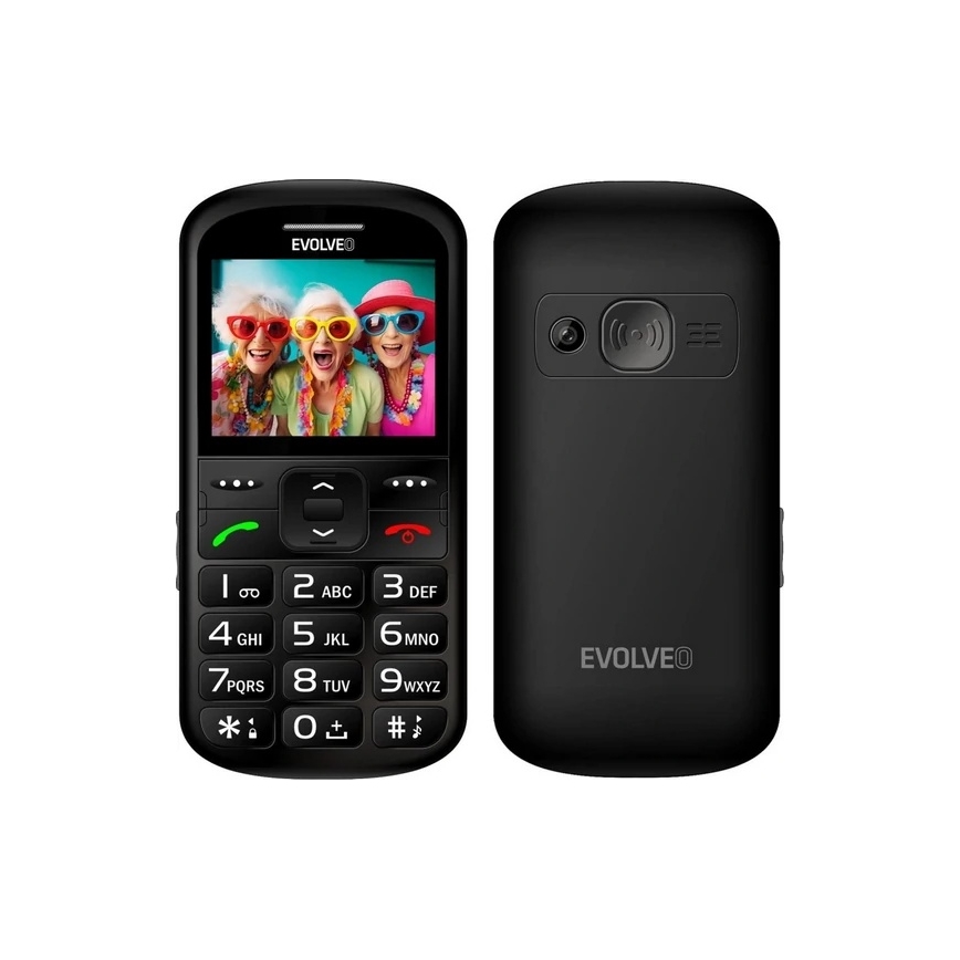Evolveo - EasyPhone XS, mobile phone for seniors, black
