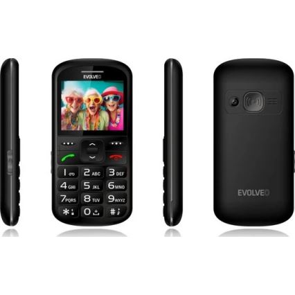 Evolveo - EasyPhone XS, mobile phone for seniors, black
