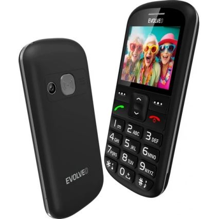 Evolveo - EasyPhone XS Senior Mobile Phone, Black