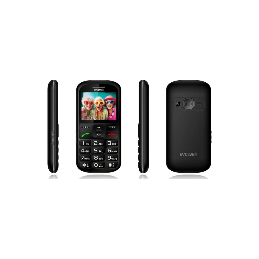 Evolveo - EasyPhone XS Senior Mobile Phone, Black