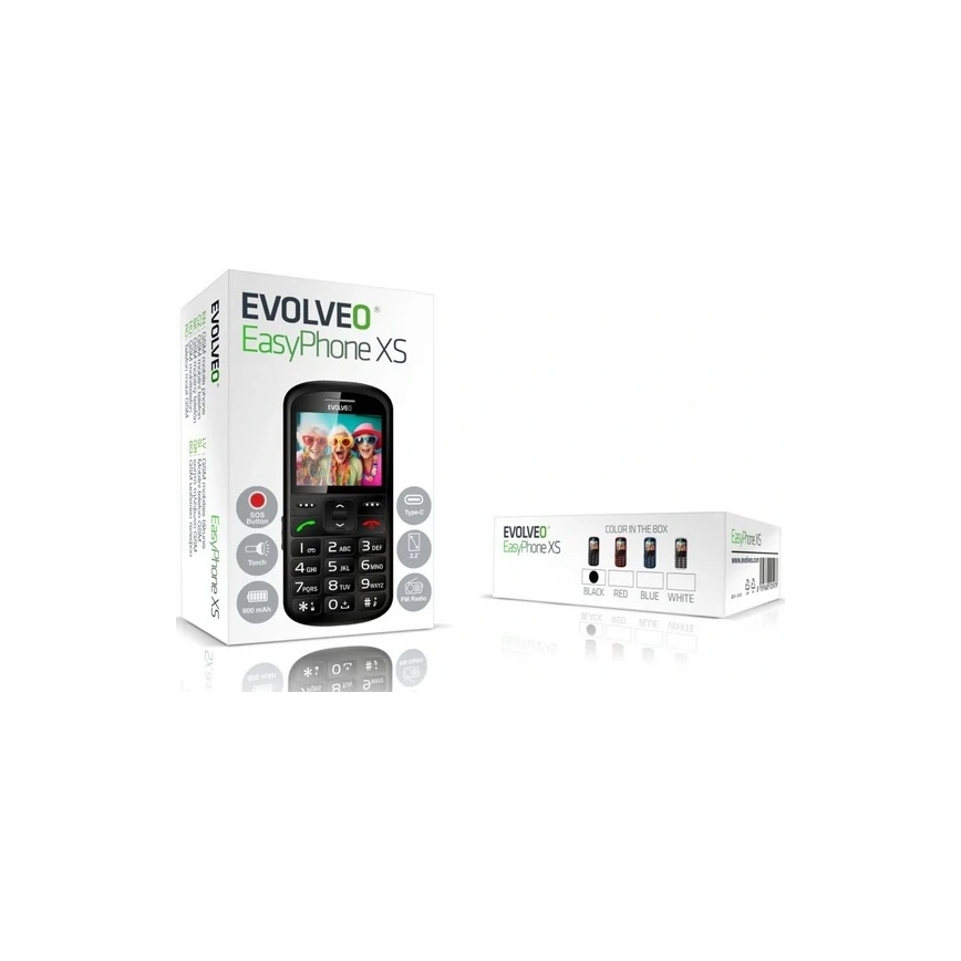 Evolveo - EasyPhone XS Senior Mobile Phone, Black