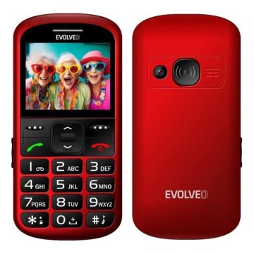 Evolveo - EasyPhone XS, Senior Mobile Phone, Red