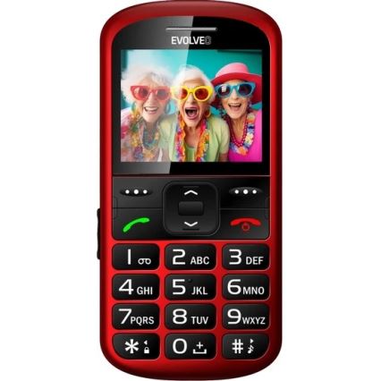 Evolveo - EasyPhone XS, Senior Mobile Phone, Red
