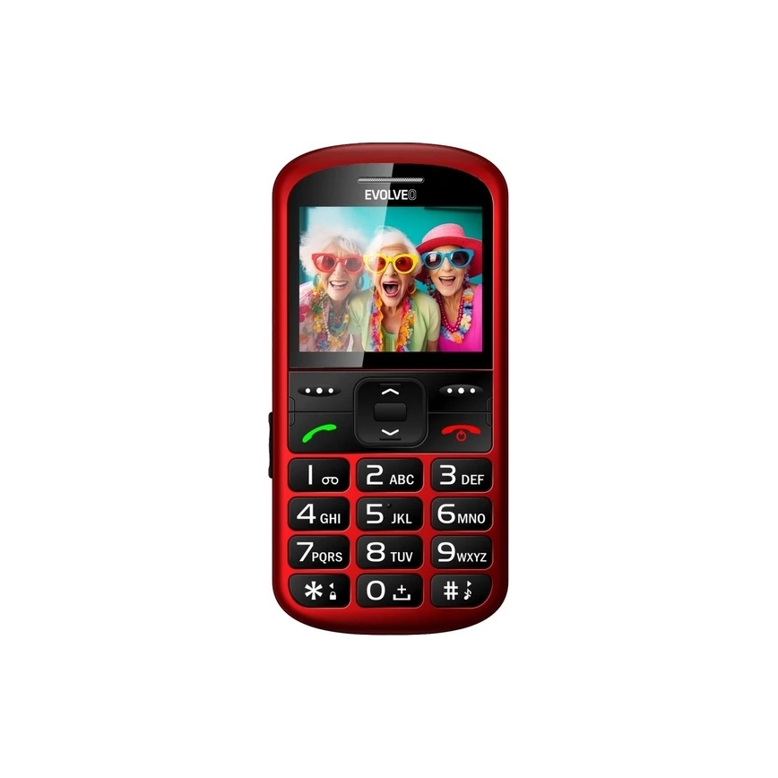 Evolveo - EasyPhone XS, Senior Mobile Phone, Red