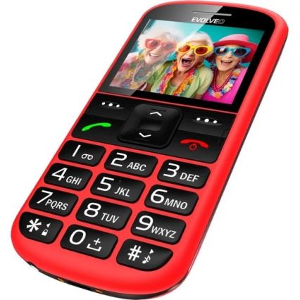 Evolveo - EasyPhone XS, Senior Mobile Phone, Red