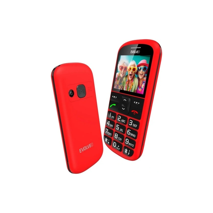 Evolveo - EasyPhone XS, Senior Mobile Phone, Red