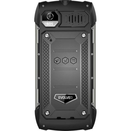 Evolveo - StrongPhone H1, waterproof Dual SIM phone, black - silver