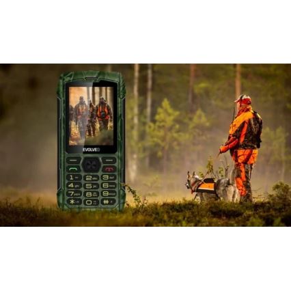 Evolveo - StrongPhone H1, waterproof Dual-SIM phone in hunting camouflage