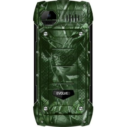Evolveo - StrongPhone H1, waterproof Dual-SIM phone in hunting camouflage
