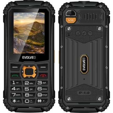 Evolveo - StrongPhone Q1, waterproof Dual-SIM phone, black-orange