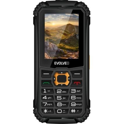 Evolveo - StrongPhone Q1, waterproof Dual-SIM phone, black-orange