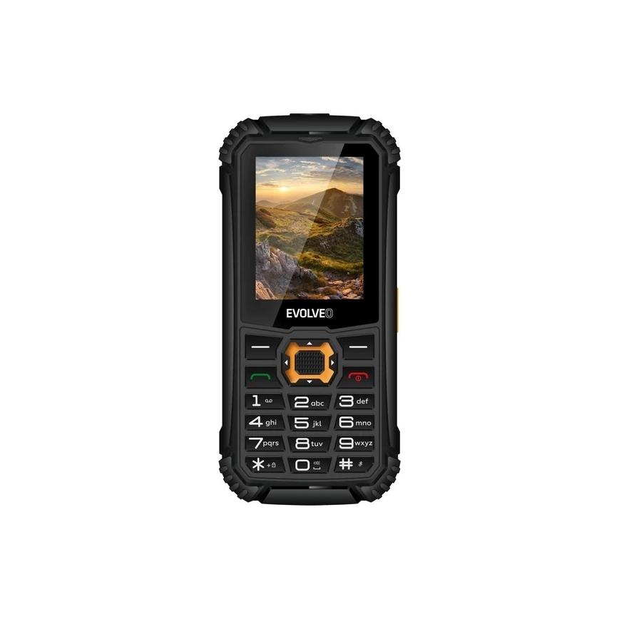 Evolveo - StrongPhone Q1, waterproof Dual-SIM phone, black-orange